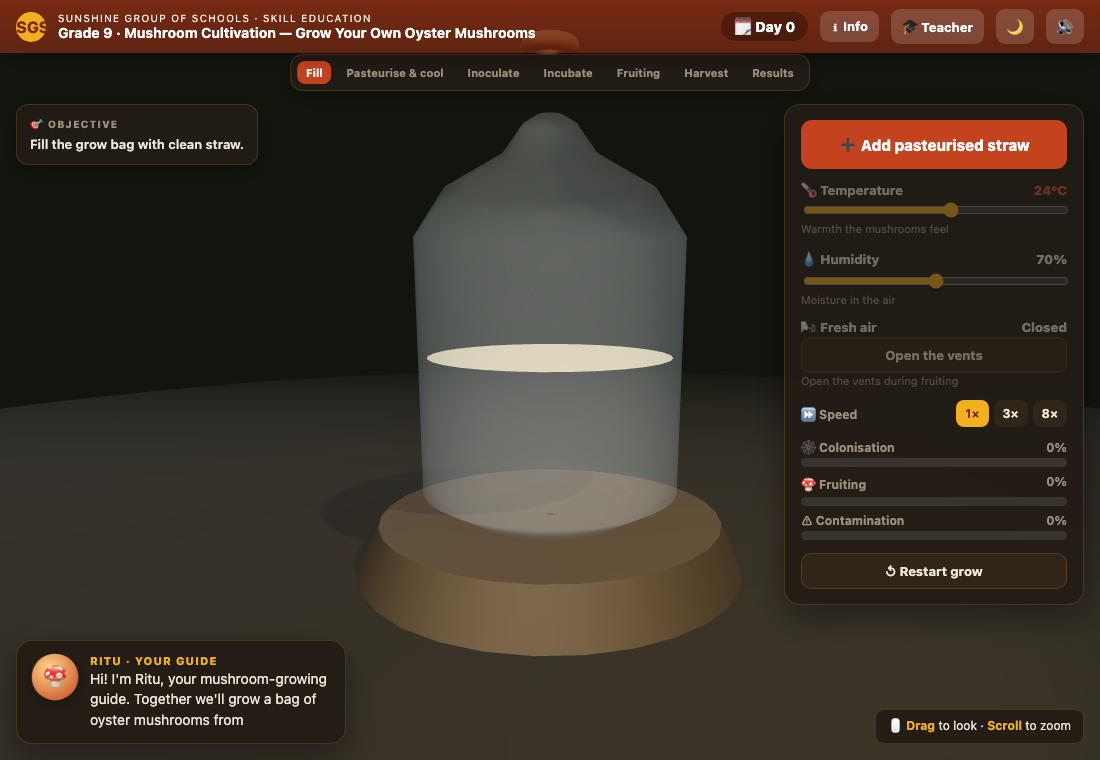 Mushroom Cultivation — Grow Simulator
